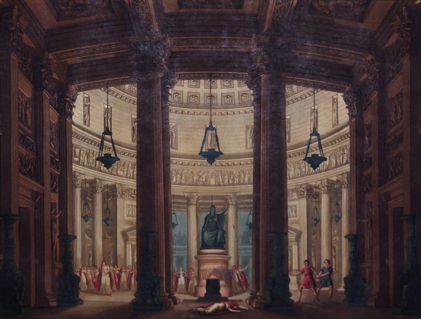 La Vestale: immagine storica o di scena