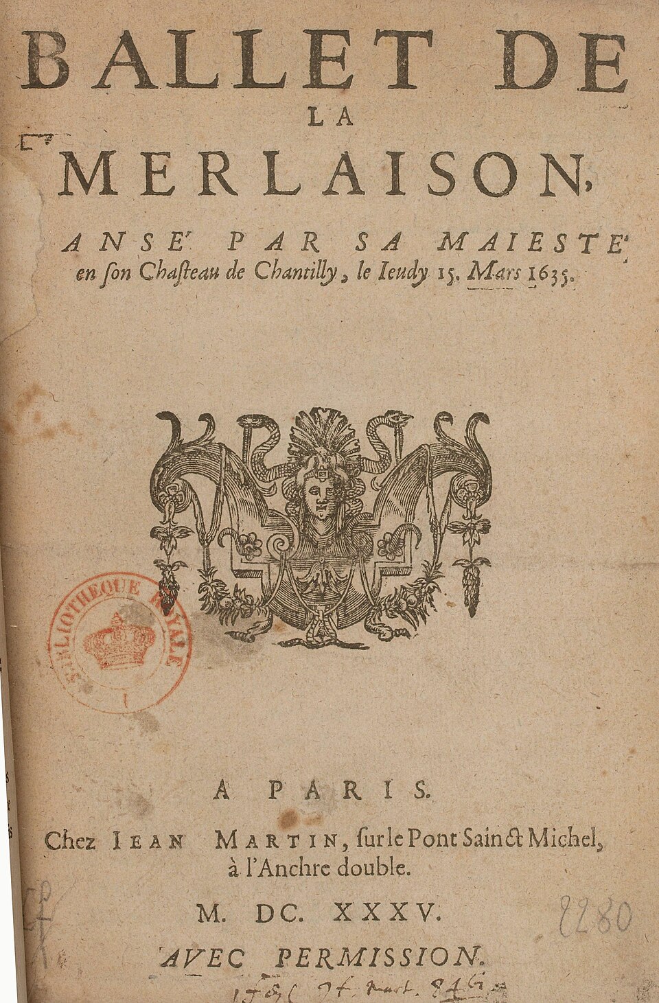 Ballet de la Merlaison: immagine storica o di scena